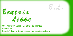 beatrix lippe business card